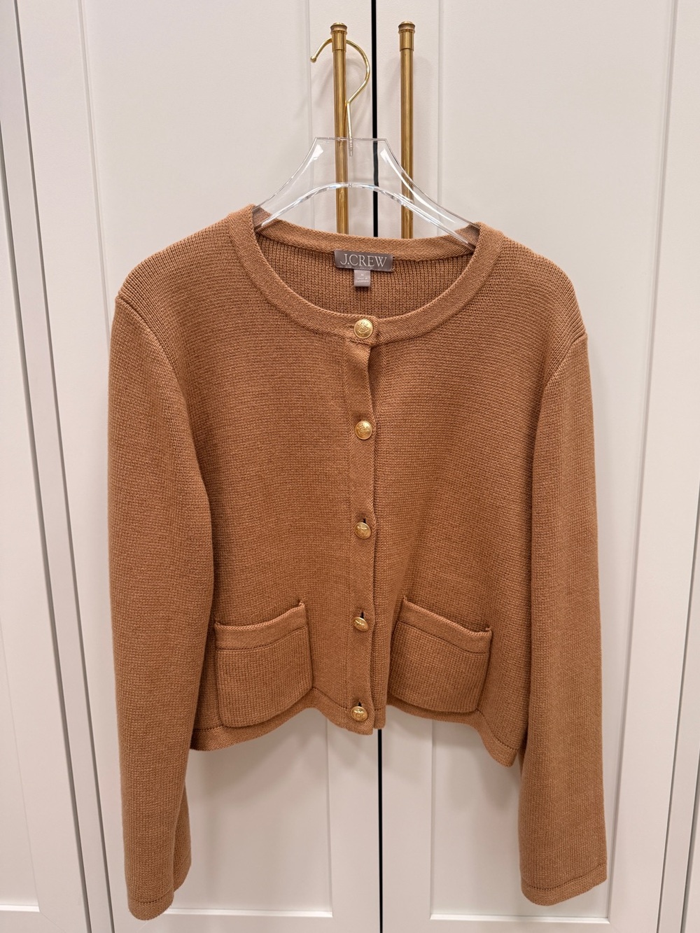 J. Crew J.Crew Emilie sweater lady jacket in Camel